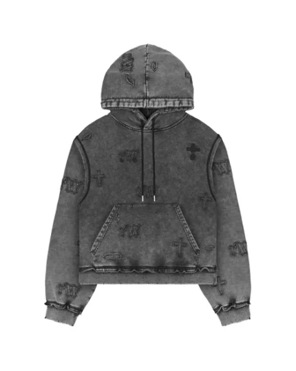Racer Worldwide Black Ghost Cross Hoodie