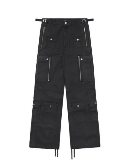 Racer Coated Cargo Pants