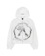 Racer Worldwide White Jessica Zip Hoodie