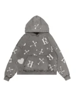 Racer Worldwide Washed Black Patch Hoodie